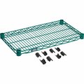 Nexel S1430G Poly-Green Epoxy Wire Shelf 30inW x 14inD S1430GZ